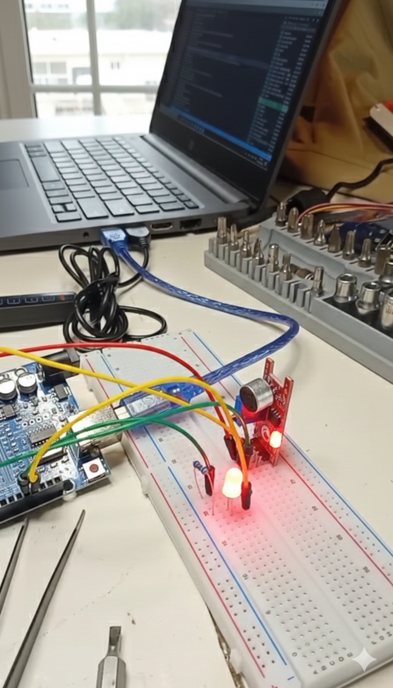 Conectando sensores en clases de robótica